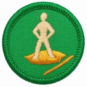 Vintage 1964 Girl Scouts Badge - Round 1.5”